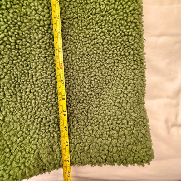 Zara Green Boucle Double Breasted Coat Size XS Parisian Style As Seen In Paris - Picture 8 of 8